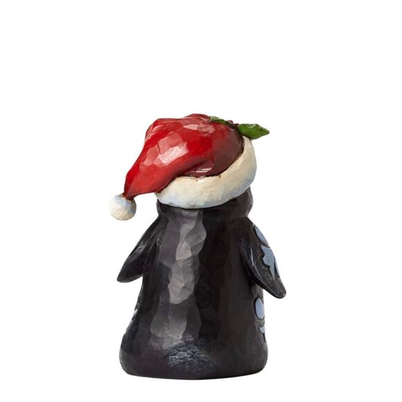 Jim Shore Heartwood Creek Pint-Size Christmas Penguin with Patch Coat Stone Resi - Picture 2 of 7